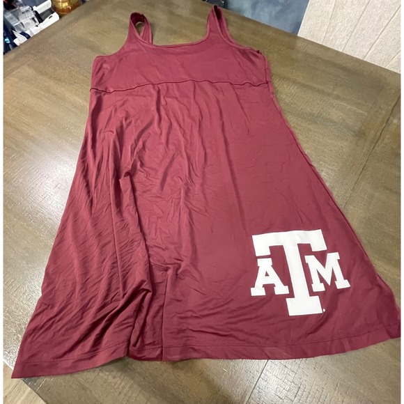 Columbia Texas A&M Aggies Maroon Sleeveless Dress XL Athletic Activewear - Picture 1 of 9